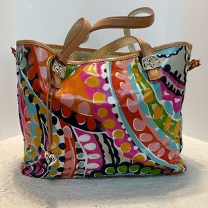 Brighton Darlene Floral Coated Canvas Tote